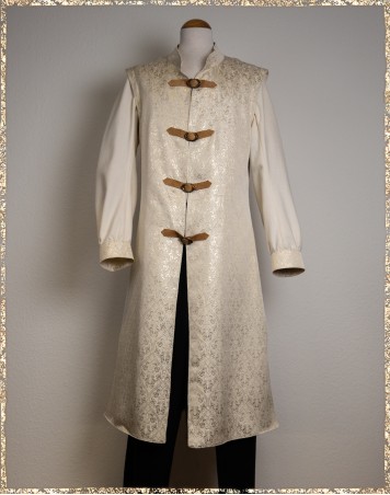 Brokatgehrock elfenbein gold - EINZELSTÜCK